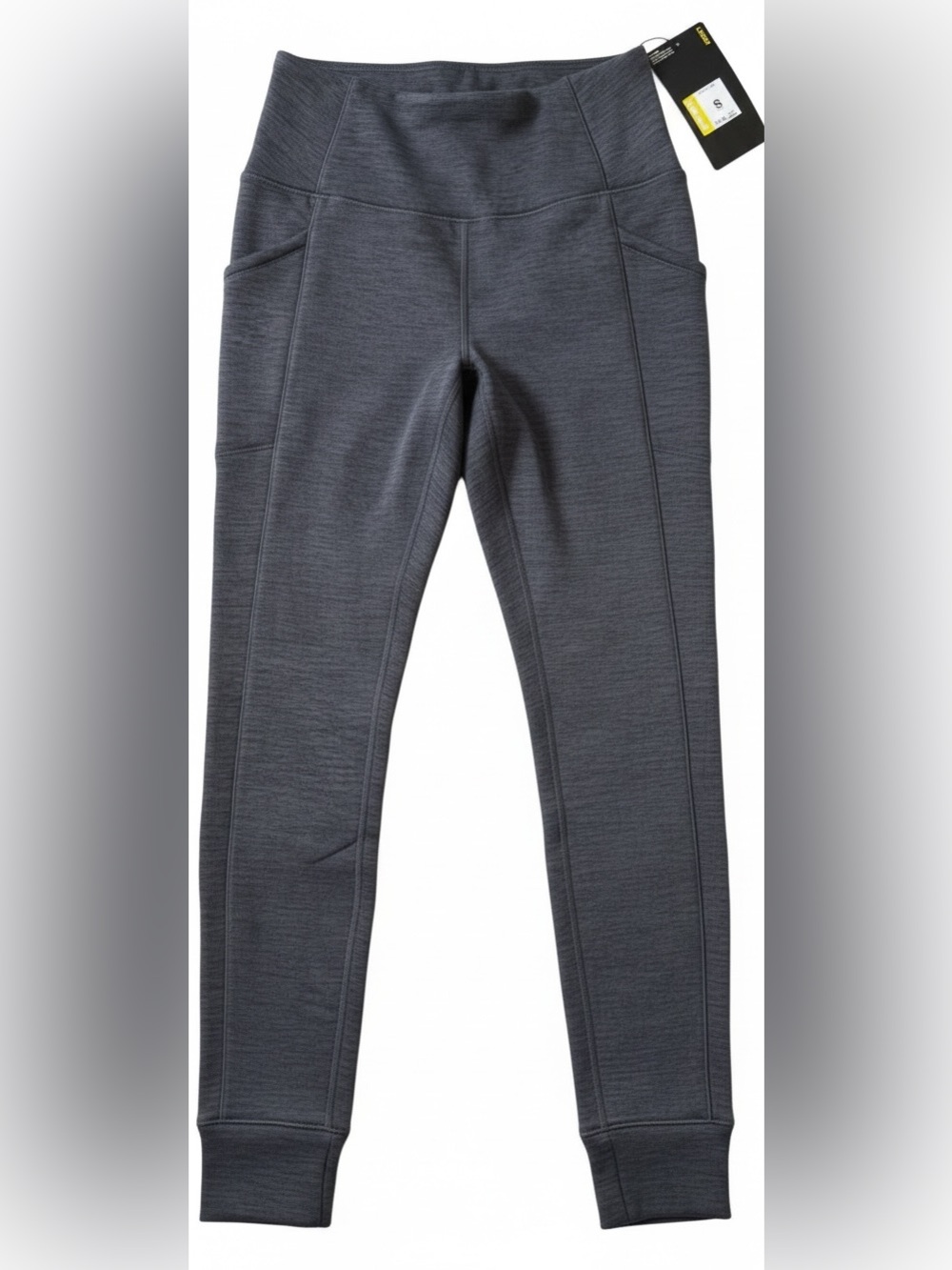 Hind Thermal Fleece Lined Leggings Joggers Women Small NWT Gray Athletic Pants